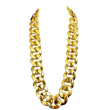 YWQZGYP Big Chunky Plastic Hip Hop Chain Necklace - Versatile and Lightweight for All Occasions