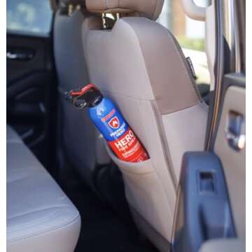 Prepared Hero Fire Spray - Mini Fire Extinguishers for House, Car, Garage - Kitchen Small Fire Extinguisher for Home, Made in USA, 100% Organic - Compact, Portable & Easy to Use, Non-Toxic - 1 Pack