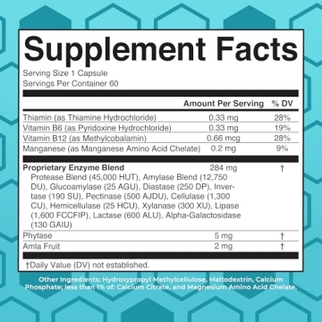 MaryRuth Digestive Enzymes Capsules for Gut Health Support