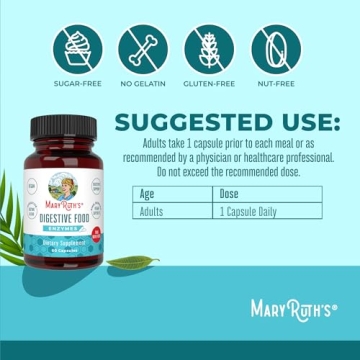 MaryRuth Digestive Enzymes Capsules for Gut Health Support