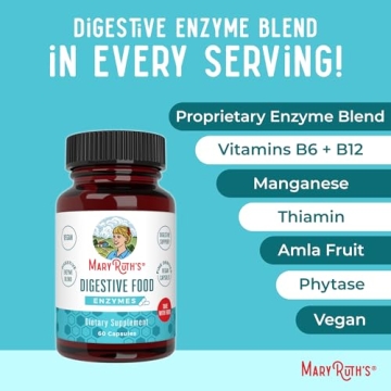 MaryRuth Digestive Enzymes Capsules for Gut Health Support