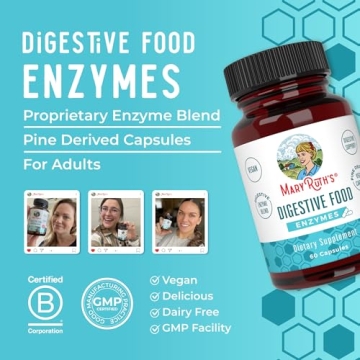 MaryRuth Digestive Enzymes Capsules for Gut Health Support