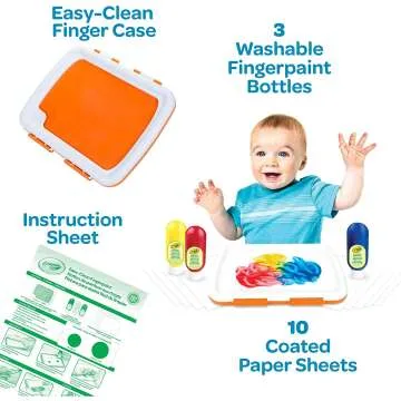 Crayola Finger Paint Station for Toddlers and Kids