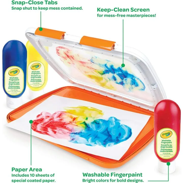 Crayola Finger Paint Station for Toddlers and Kids