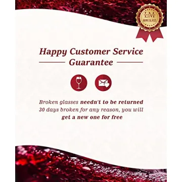 Hand Blown Red Wine Glasses Set of 4 - 15 oz