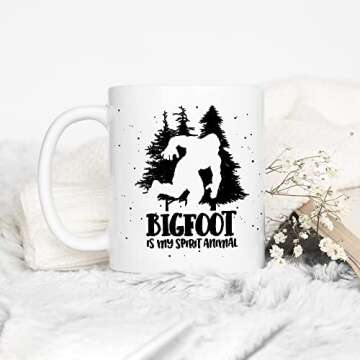 Bigfoot is My Spirit Animal Mug for Nature Lovers