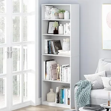 FURINNO JAYA 5-Shelf Bookcase - Stylish & Affordable Storage