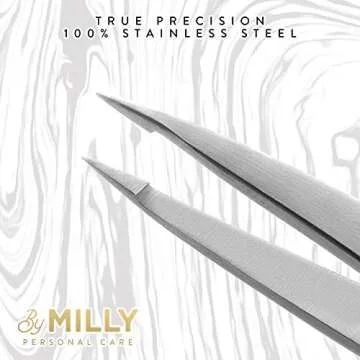 By MILLY Pointed Tweezers | Precision Hair Removal Tool