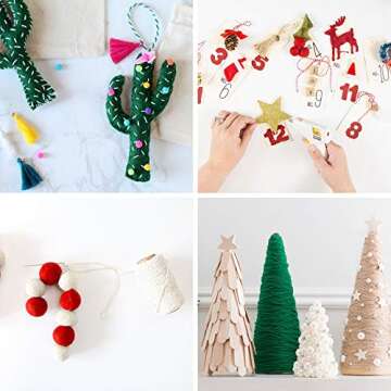 9 Rolls 9 Color 495 Yard Holiday Bakers Twine Strings Bulk Decorative Christmas Twine Gift Hanging Cotton String Packing Trim Cord Colored Rope Natural Jute Twine Rustic Hemp Cord for Gift Wrapping