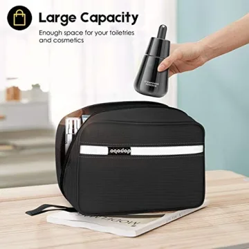 Dopobo Waterproof Travel Toiletry Bag with Hanging Hook