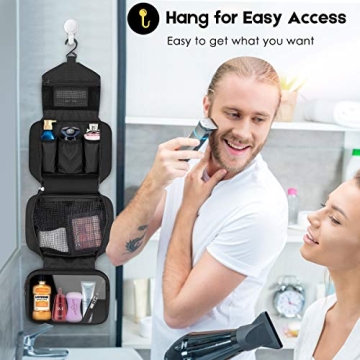 Dopobo Waterproof Travel Toiletry Bag with Hanging Hook