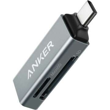 Anker USB C SD Card Reader for Fast Memory Access