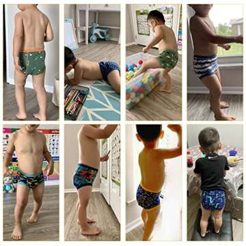 MooMoo Baby Potty Training Underwear for Boys and Girls 8 Packs Cotton Reusable Toddler Training Pan...