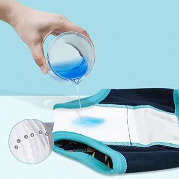 MooMoo Baby Potty Training Underwear for Boys and Girls 8 Packs Cotton Reusable Toddler Training Pants Boys 2T Multi-color