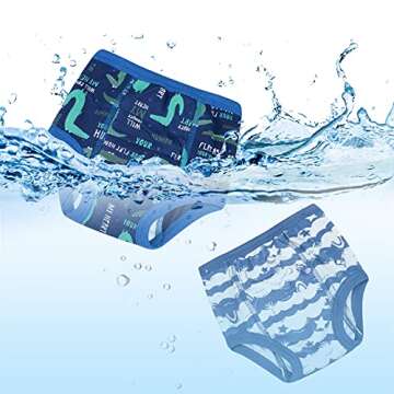 MooMoo Baby Potty Training Underwear for Boys and Girls 8 Packs Cotton Reusable Toddler Training Pants Boys 2T Multi-color