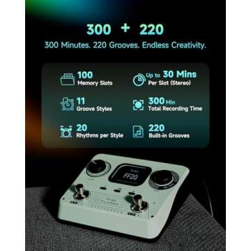 FLAMMA FF20 Looper Pedal Drum Machine – The Perfect Creative Companion