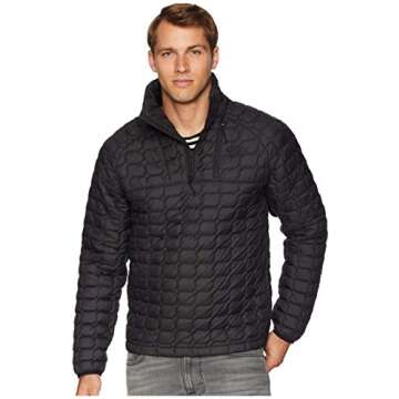THE NORTH FACE Men's Thermoball Pullover Light Insulated Jacket (Tnf Black, M)
