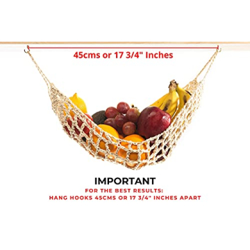 Stylish Macrame Fruit Hammock for Kitchen and RV