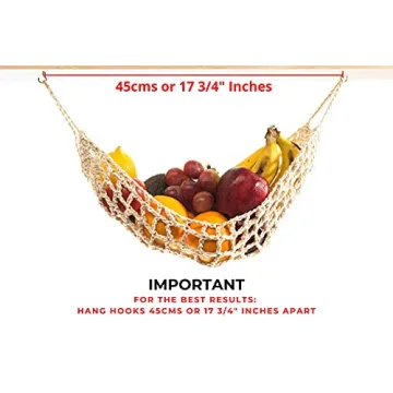 Stylish Macrame Fruit Hammock for Kitchen and RV