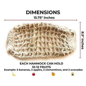 Stylish Macrame Fruit Hammock for Kitchen and RV