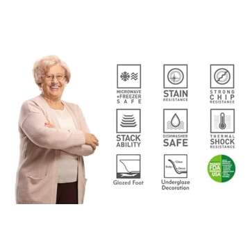 TUDOR ROYAL 12-Piece Round Porcelain Dinnerware Set, Service for 4 - Aster GREEN Design, Multicolor Floral, Plates Bowls Mugs Dishes, Premium Quality Tableware, Unique Pattern, Glossy