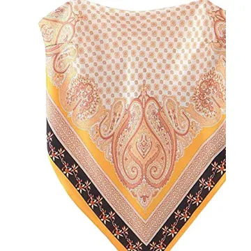 Vibrant Paisley Crop Top with Tie Back and Hanky Hem