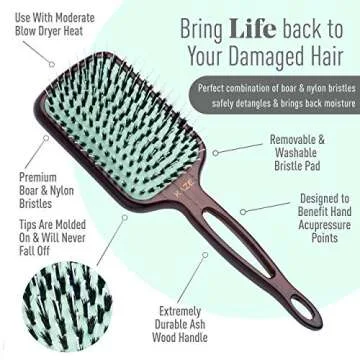 Eco-Friendly Paddle Hair Brush | Perfect for All Hair Types