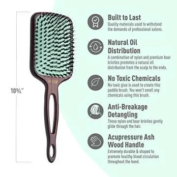 Eco-Friendly Paddle Hair Brush | Perfect for All Hair Types