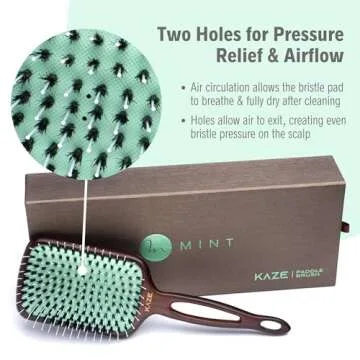 Eco-Friendly Paddle Hair Brush | Perfect for All Hair Types