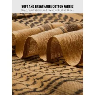 FREE SOLDIER Scarf Military Shemagh Tactical Desert Keffiyeh Head Neck Scarf Arab Wrap with Tassel f...