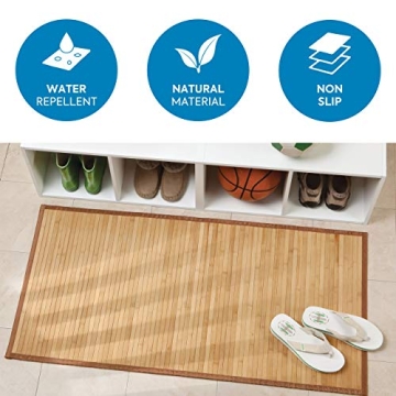 Stylish iDesign Bamboo Mat for Kitchen and Bathroom
