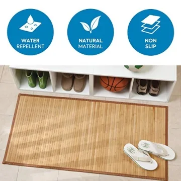 Stylish iDesign Bamboo Mat for Kitchen and Bathroom