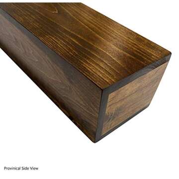 U Pick Size & Finish Rustic Wood Beam Floating Shelf Fireplace Mantel