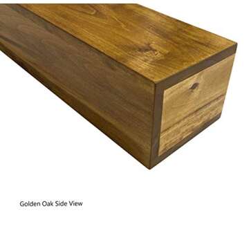 U Pick Size & Finish Rustic Wood Beam Floating Shelf Fireplace Mantel