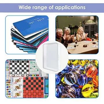 IOKUKI Clear Playing Card Storage Case for Games