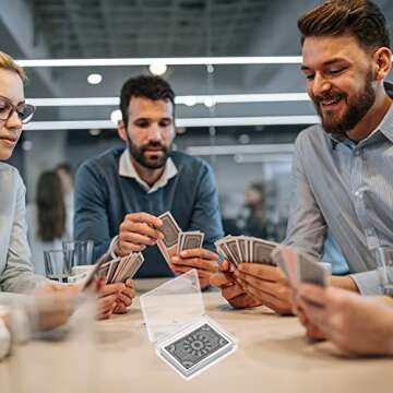 IOKUKI Clear Playing Card Storage Case for Games