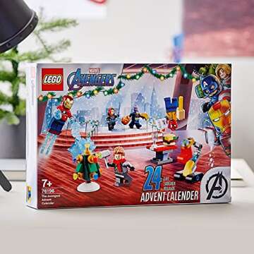 LEGO Marvel The Avengers Advent Calendar 76196 Building Kit, an Awesome Gift for Fans of Super Hero Building Toys; New 2021 (298 Pieces)