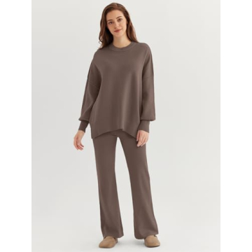 LILLUSORY Women's Lounge Set - Comfy Stylish Two-Piece Outfit