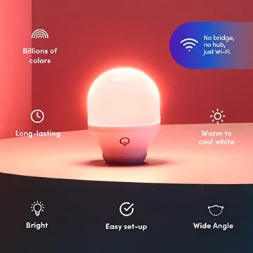LIFX Color A19 Smart Bulb with Voice Control and Billions of Colors