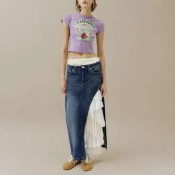 Graphic Baby Tees for Women Y2k Short Sleeve Campania Fresh Print Crop Tops Vintage Aesthetic Summer Teens Girl T-Shirt