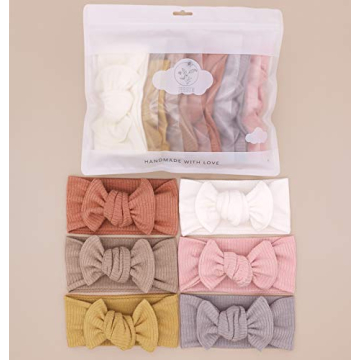 UeeSum Baby Girls Adjustable Headbands - Soft & Colorful