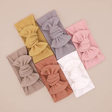 UeeSum Baby Girls Adjustable Headbands - Soft & Colorful