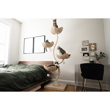Mau 73" Tall Modern Cat Tree for Multiple Cats