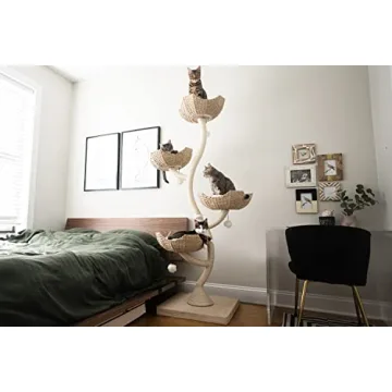 Mau 73" Tall Modern Cat Tree for Multiple Cats