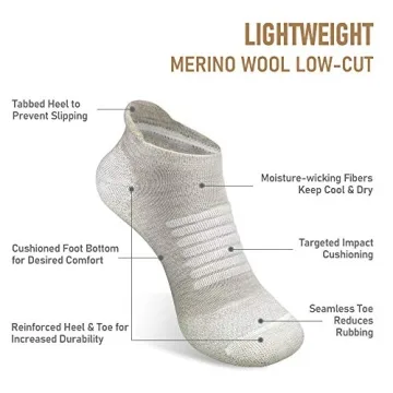Comfortable SAMSOX Merino Wool Running Socks for All