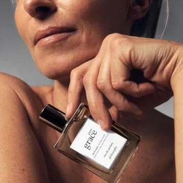 philosophy pure grace eau de parfum - crisp & clean women's perfume - with notes of water lily, leafy greens & musk - long lasting fragrance - 2 fl oz