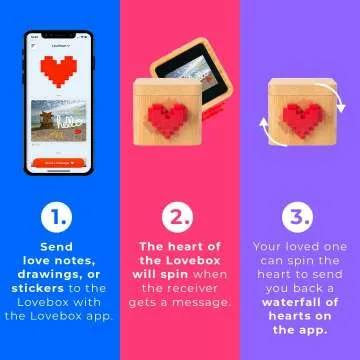 Lovebox Black & White | Unique Love Messenger