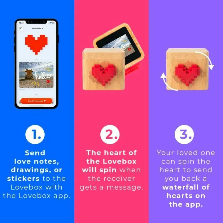 Lovebox Black & White | Unique Love Messenger