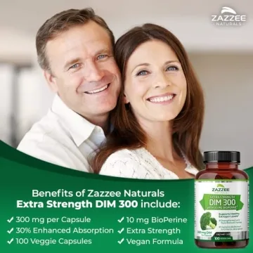 Zazzee DIM 300 mg with BioPerine for Hormonal Balance & Acne