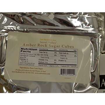 Jansal Valley Rock Sugar Cubes, Amber, 14 Ounce